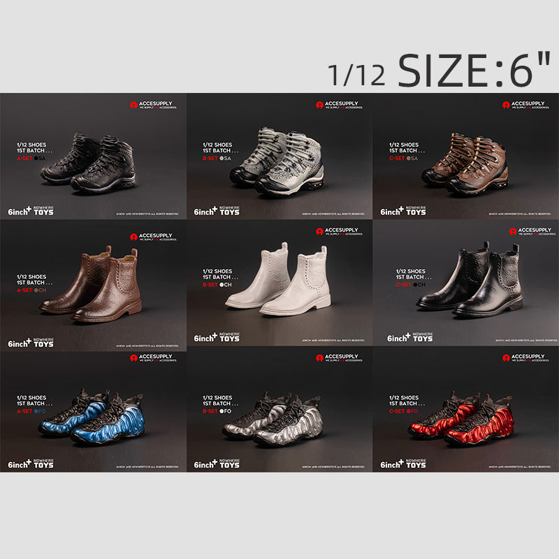 Shoes for 1/12 6 inch figure
