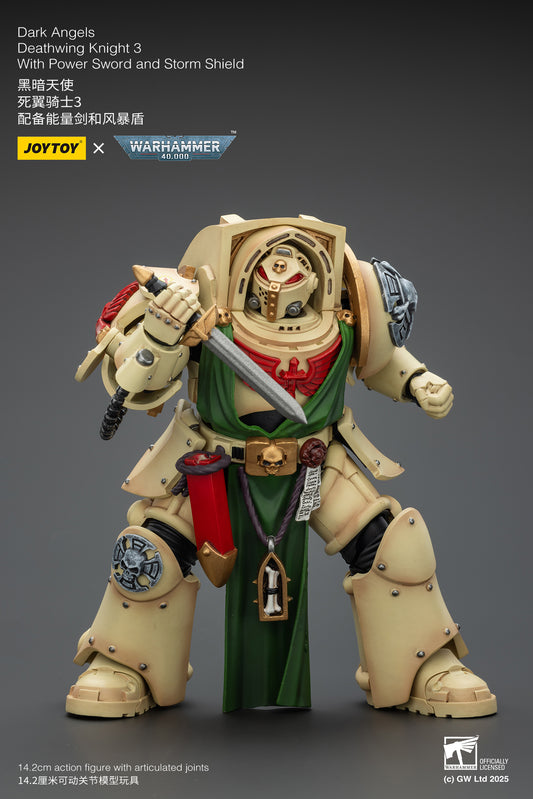 (Pre-Order) Warhammer 40k Dark Angels Deathwing Knight 3 With Power Sword and Storm Shield