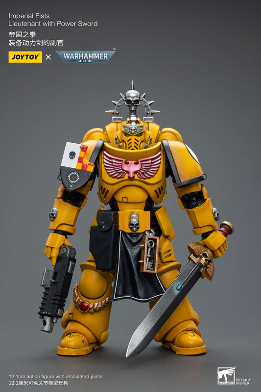 Warhammer 40K Imperial Fists Lieutenant with Power Sword (In Stock)