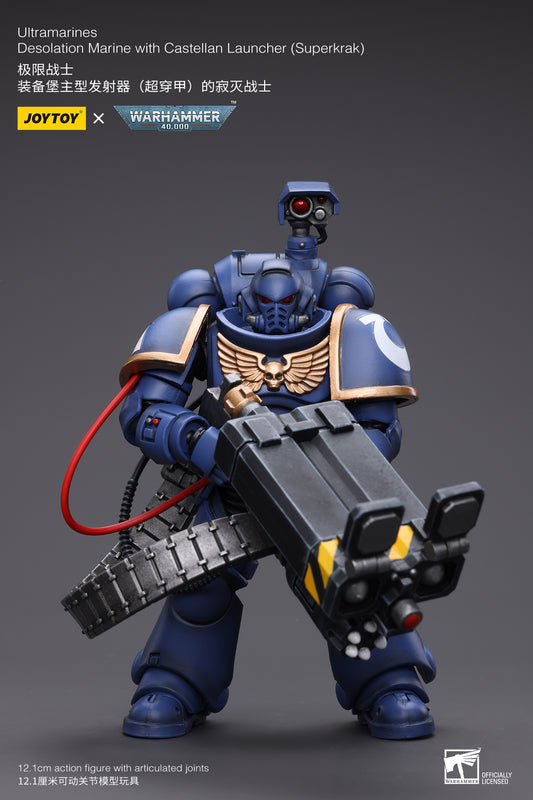 (Pre-Order) Warhammer 40K Ultramarines Desolation Marine with Castellan Launcher (Superkrak)