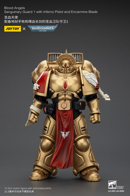 (Pre-Order) Warhammer 40k Blood Angels Sanguinary Guard 1 with Inferno Pistol and Encarmine Blade