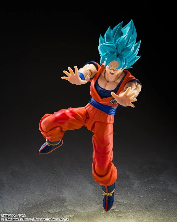 (Pre-Order) Dragon Ball Super S.H.Figuarts Super Saiyan God Super Saiyan Goku (Blue Power Transcending Limits) Action Figure