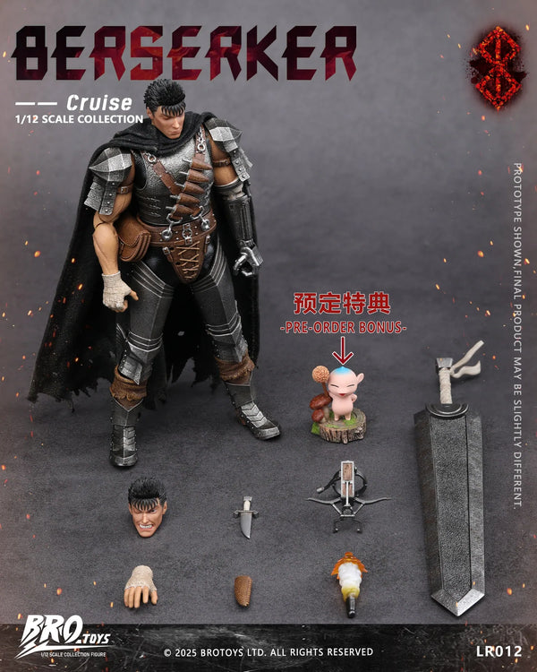 Brotoys 1/12 Black Swordman Cruise LR012 zaction figure