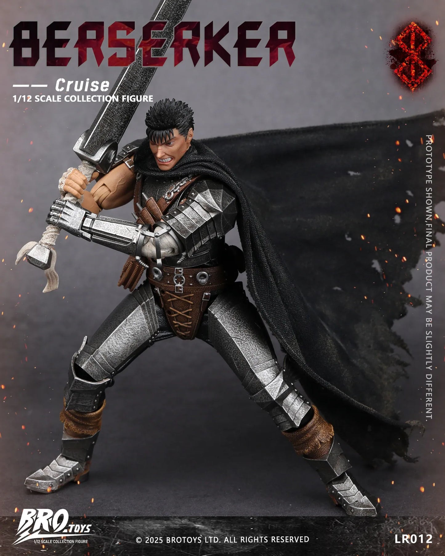 (Pre-Order) Brotoys 1/12 Black Swordman Cruise LR012 zaction figure