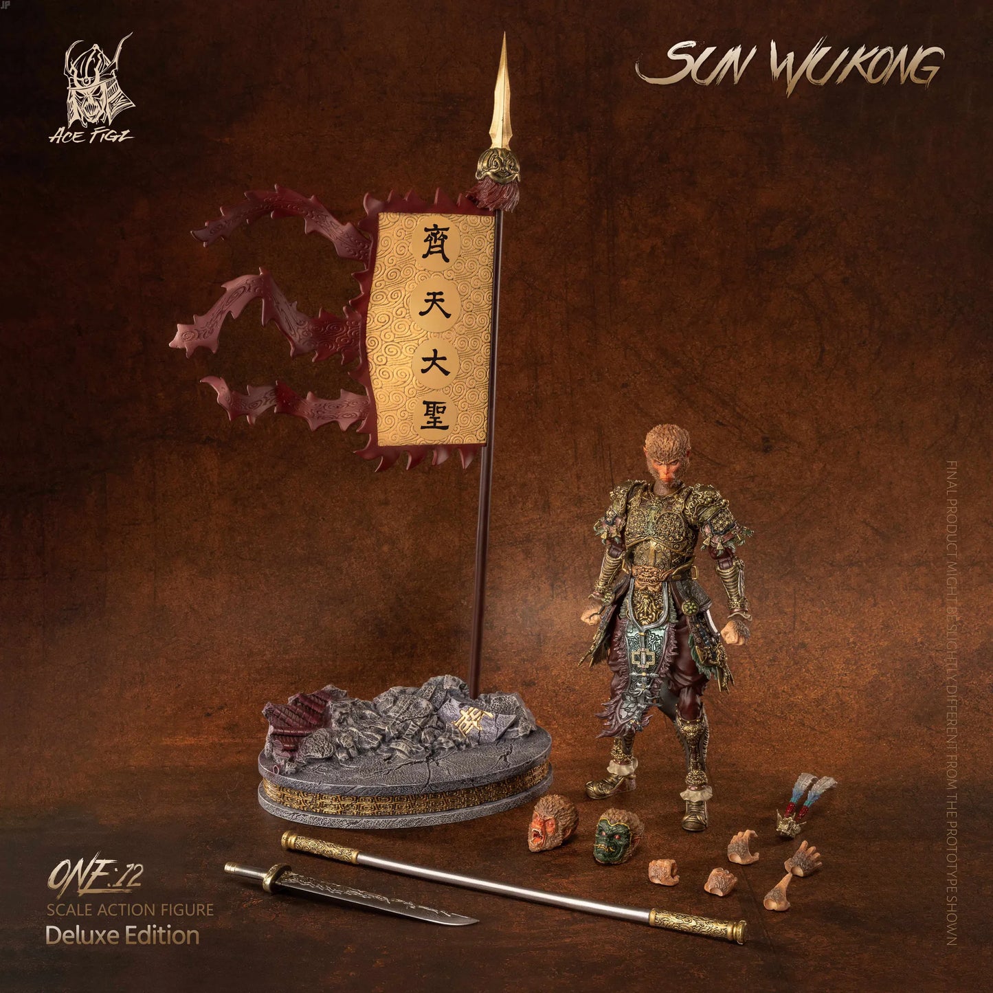 (Pre-Order) AceFigz -Sun Wukong "The Monkey King" (Deluxe Edition) 1/12 Action Figure (AF10mths-B)