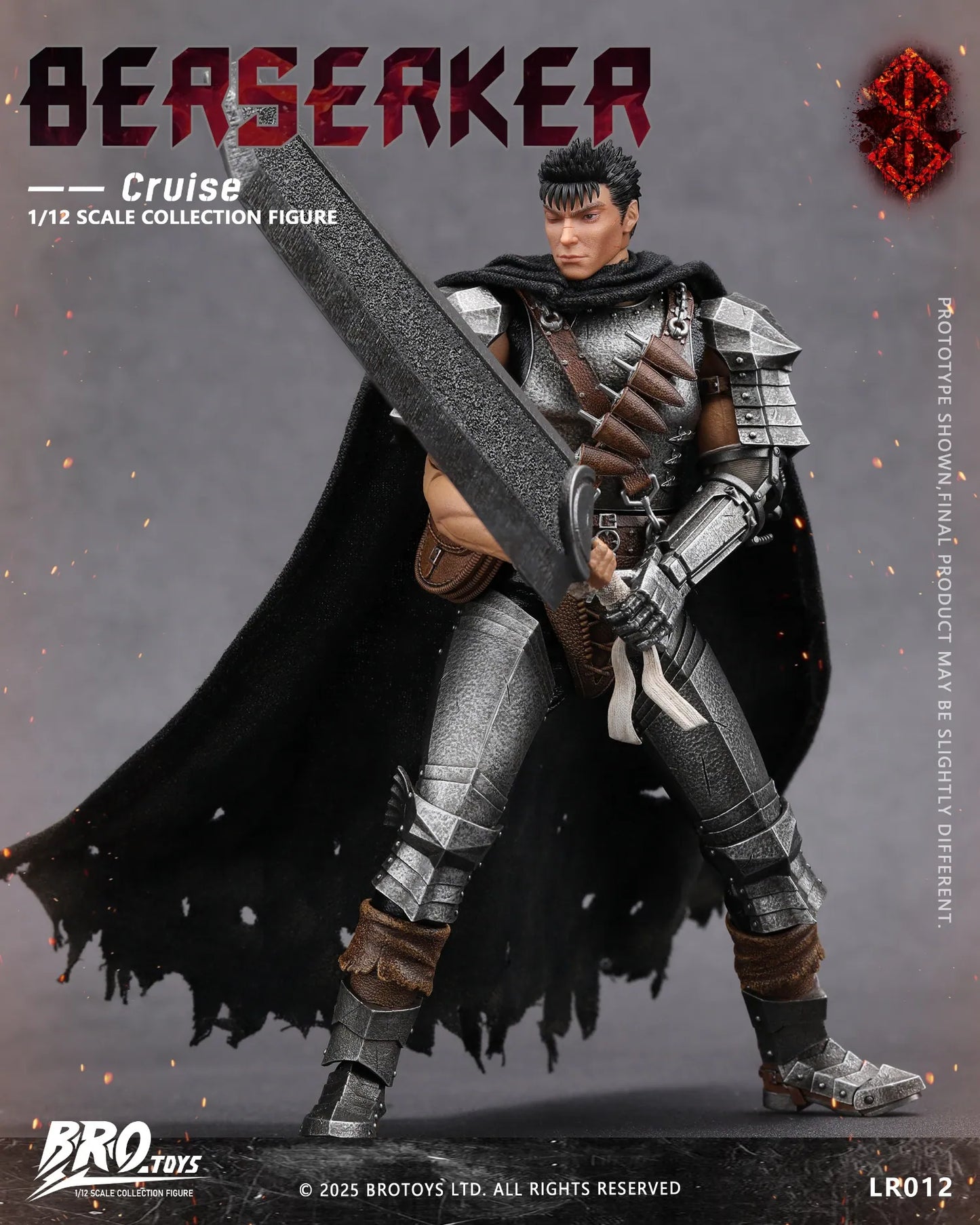(Pre-Order) Brotoys 1/12 Black Swordman Cruise LR012 zaction figure