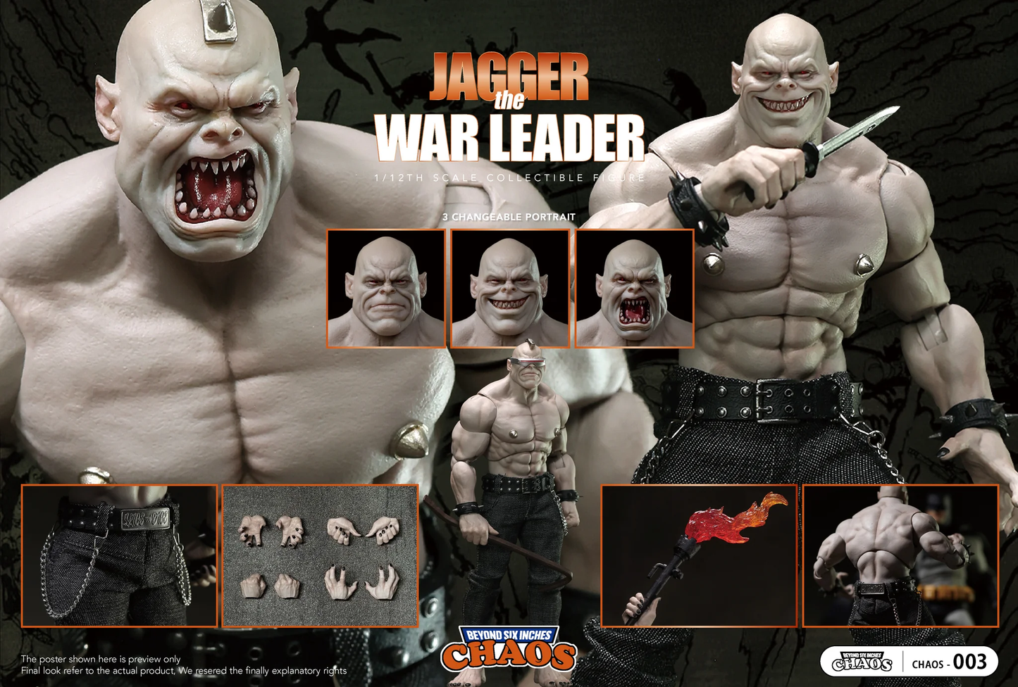 (Pre-Order) Chaos Toys 1/12 Jagger War Leader action figure Chaos003