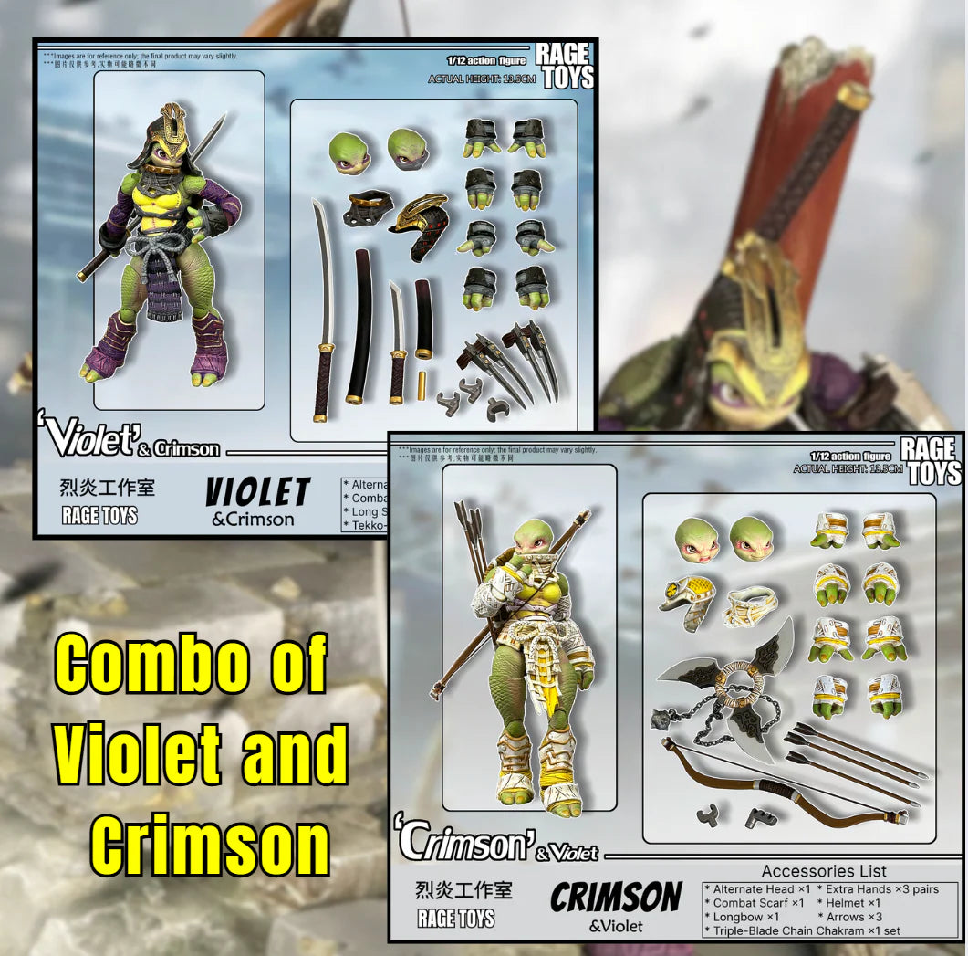 (Pre-Order) Rage Toys 1/12 Violet and Crimson sisters action figure