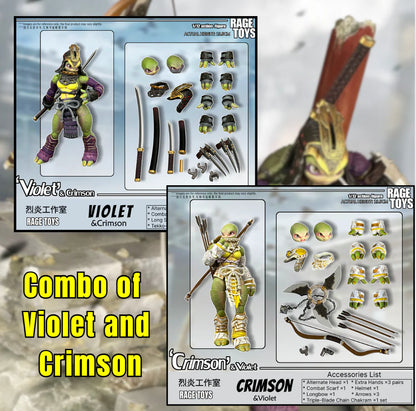 (Pre-Order) Rage Toys 1/12 Violet and Crimson sisters action figure