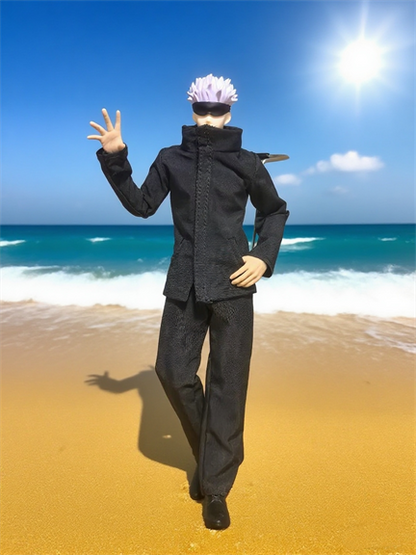 Custom 1/12 Clothing Accessories Clothes S.H.Figuarts Gojo for Vtoys Body