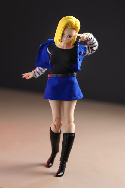 Custom 1/12 Clothing Accessories Clothes for HITToys Rebel Girls Andriod 18