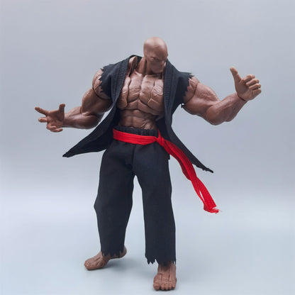 Custom 1/12 Clothing Accessories Clothes Street Fighters for Romankey Big Guy Body