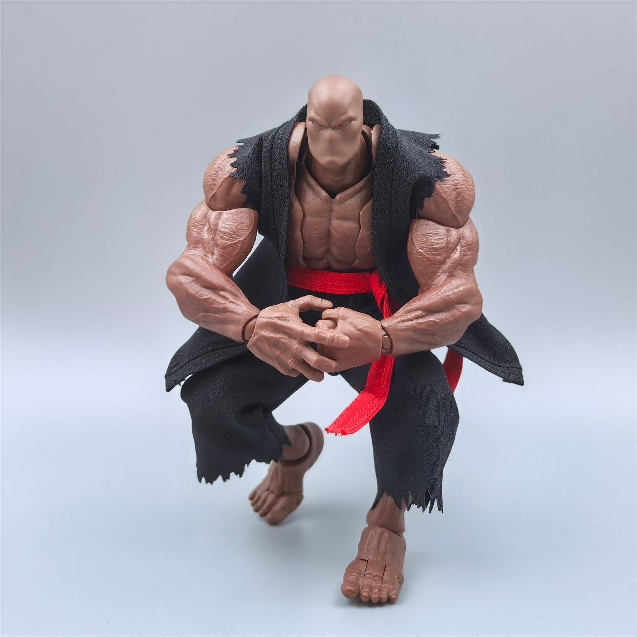 Custom 1/12 Clothing Accessories Clothes Street Fighters for Romankey Big Guy Body
