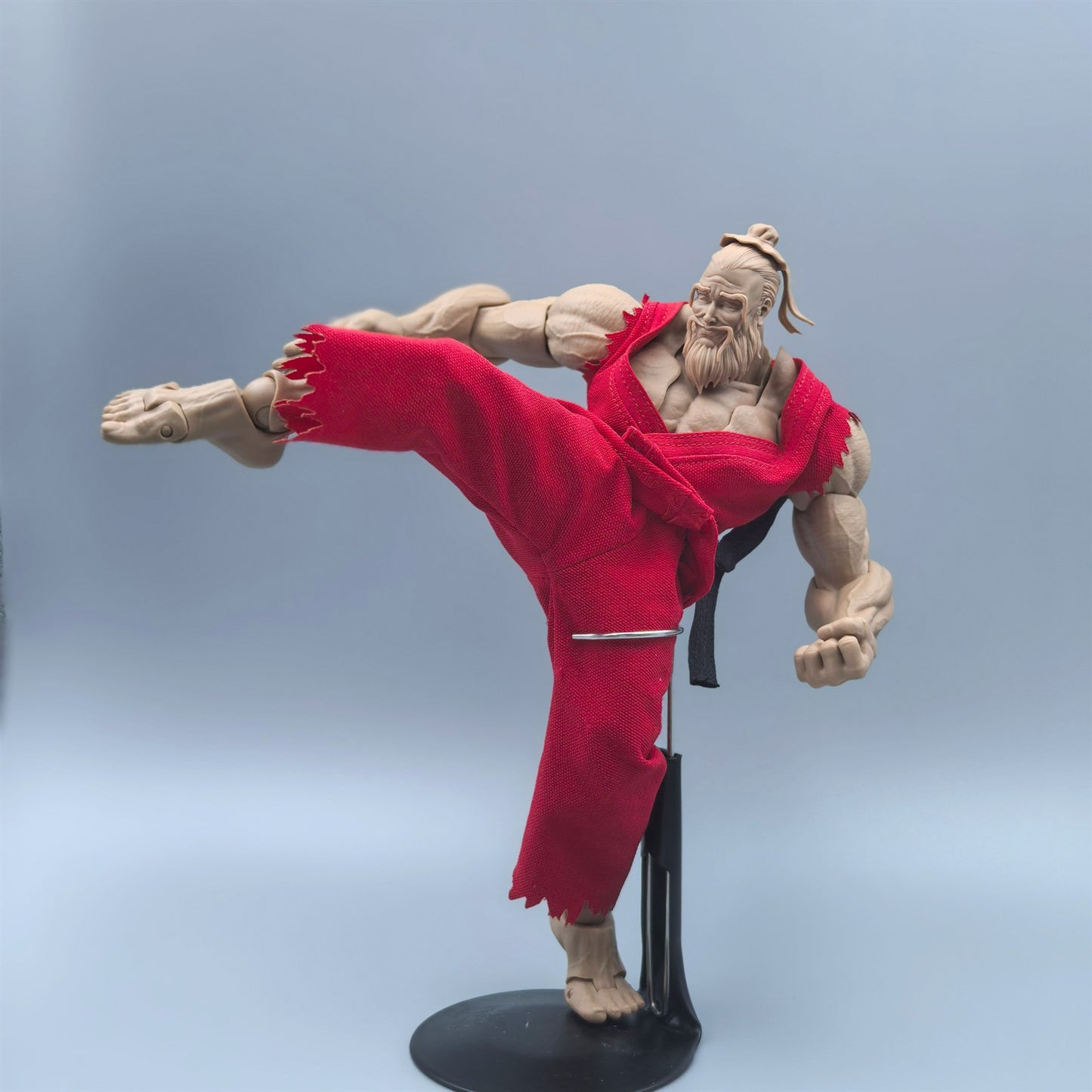 Custom 1/12 Clothing Accessories Clothes Street Fighters for Romankey Big Guy Body