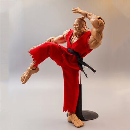 Custom 1/12 Clothing Accessories Clothes Street Fighters for Romankey Big Guy Body