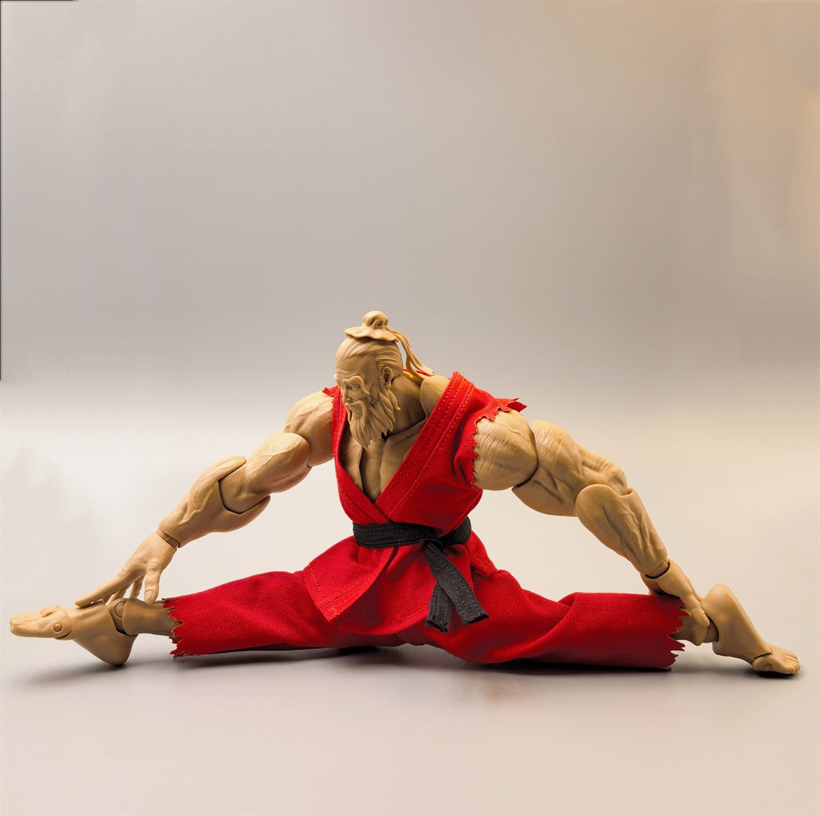 Custom 1/12 Clothing Accessories Clothes Street Fighters for Romankey Big Guy Body