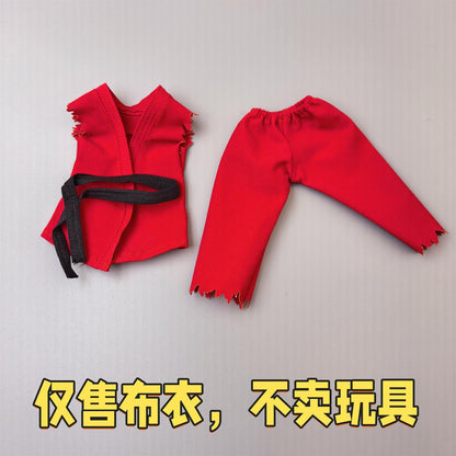 Custom 1/12 Clothing Accessories Clothes Street Fighters for Romankey Big Guy Body