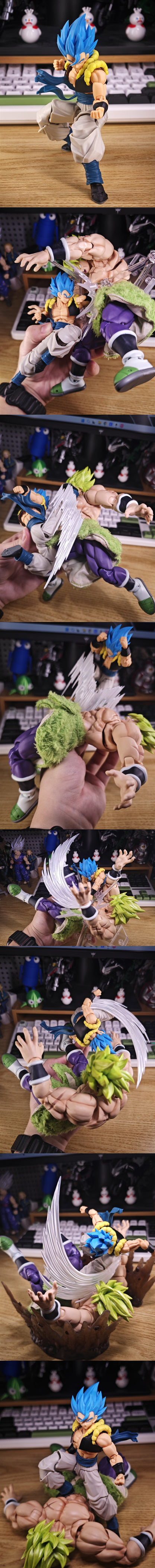 Custom 1/12 Clothing Accessories Clothes for Dragon Ball Gogeta