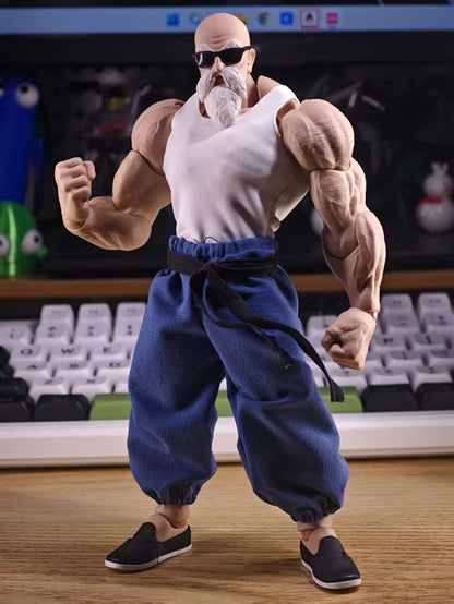 Custom 1/12 Clothing Accessories Clothes S.H.Figuarts Dragon Ball Master Roshi for Romankey Big Guy Body
