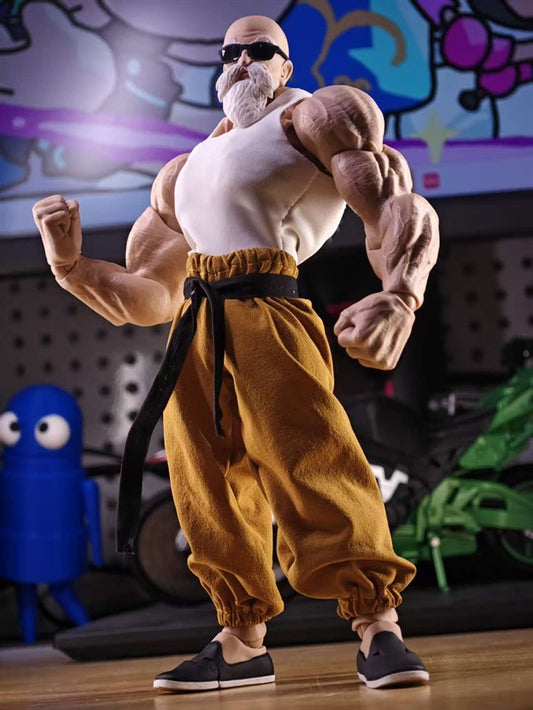 Custom 1/12 Clothing Accessories Clothes S.H.Figuarts Dragon Ball Master Roshi for Romankey Big Guy Body