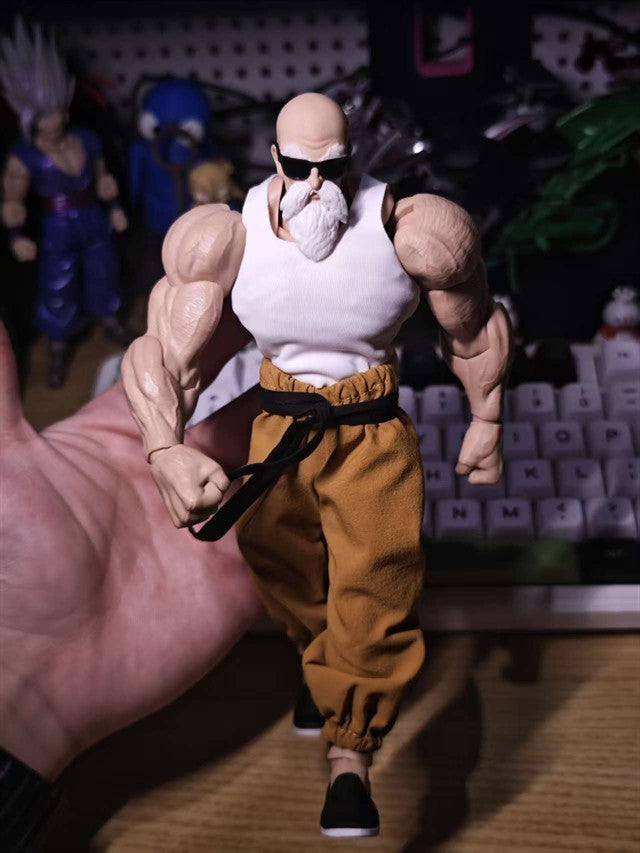 Custom 1/12 Clothing Accessories Clothes S.H.Figuarts Dragon Ball Master Roshi for Romankey Big Guy Body