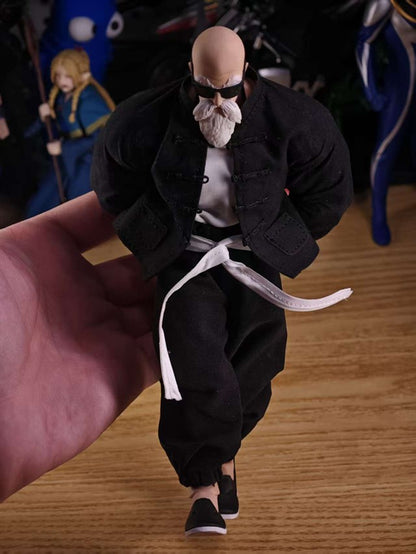 Custom 1/12 Clothing Accessories Clothes S.H.Figuarts Dragon Ball Master Roshi for Romankey Big Guy Body