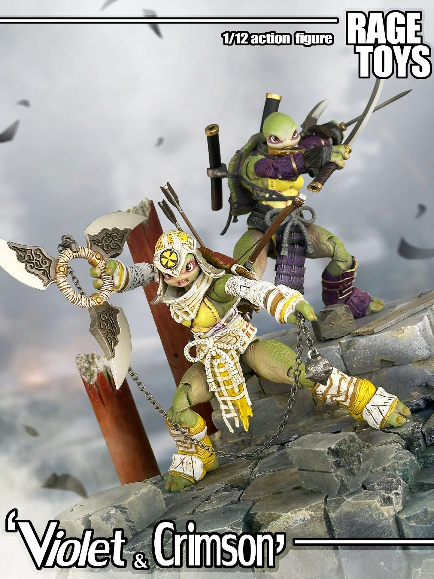 (Pre-Order) Rage Toys 1/12 Violet and Crimson sisters action figure