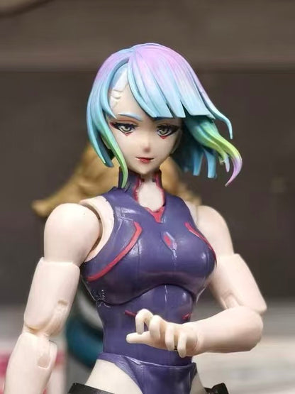 Custom 1/12 Action Figure Cyberpunk Lucy Head Sclupt
