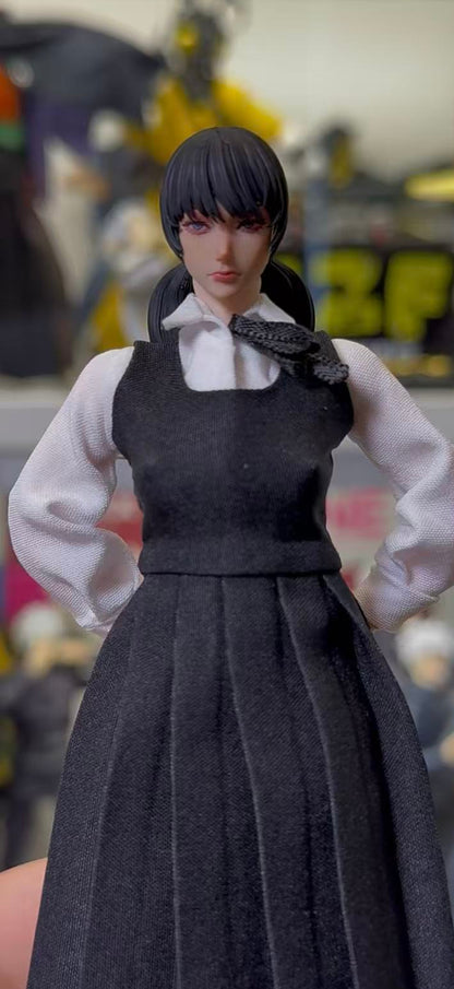 Custom 1/12 Action Figure Chainsaw Man Yoru War Devil for Romankey Body