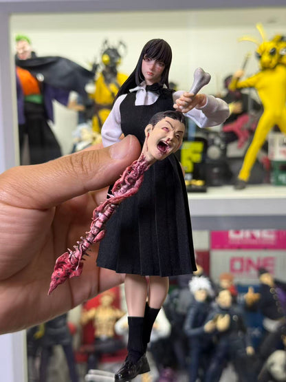 Custom 1/12 Action Figure Chainsaw Man Yoru War Devil for Romankey Body