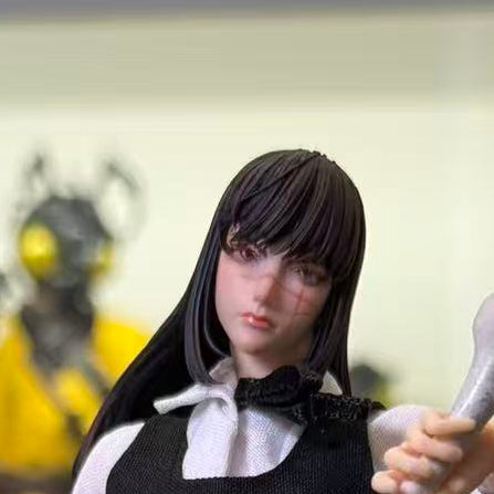 Custom 1/12 Action Figure Chainsaw Man Yoru War Devil for Romankey Body