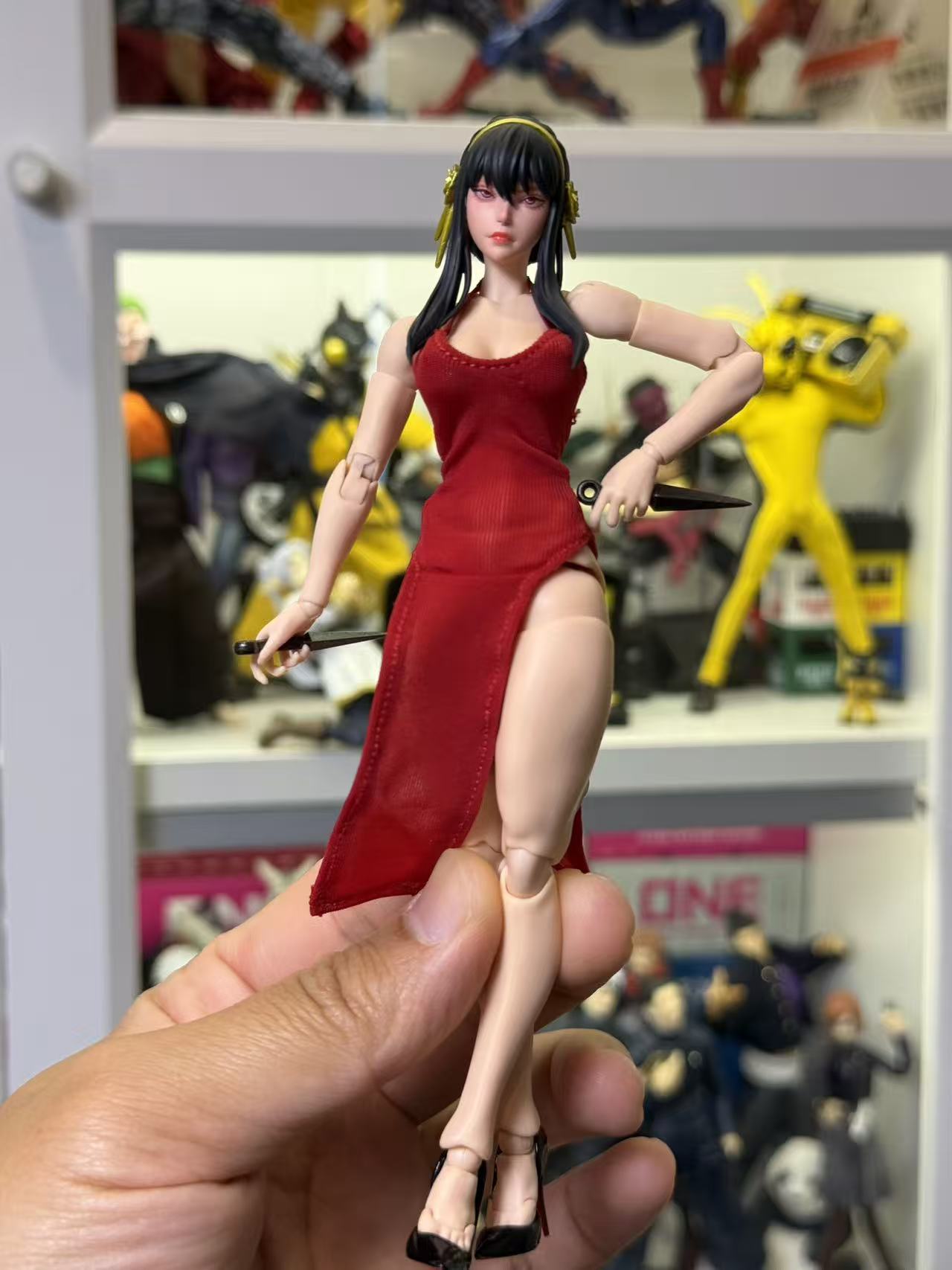 Custom 1/12 Action Figure Spy X Family Yor Head Sclupt for Romankey