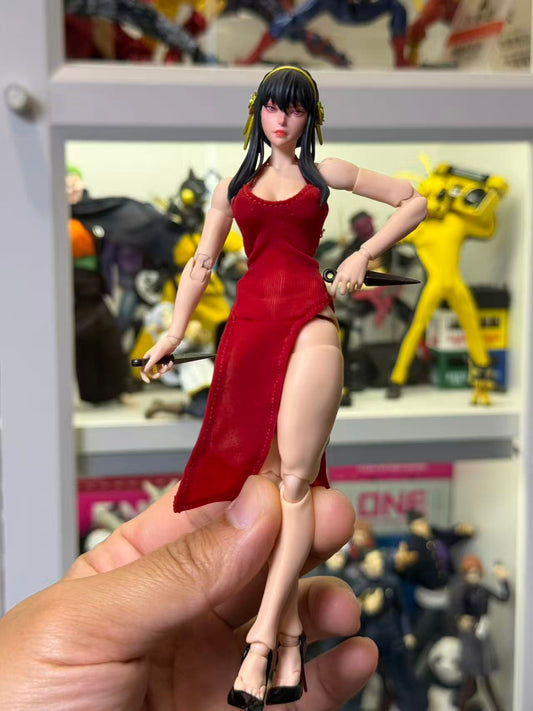 Custom 1/12 Action Figure Spy X Family Yor Head Sclupt for Romankey