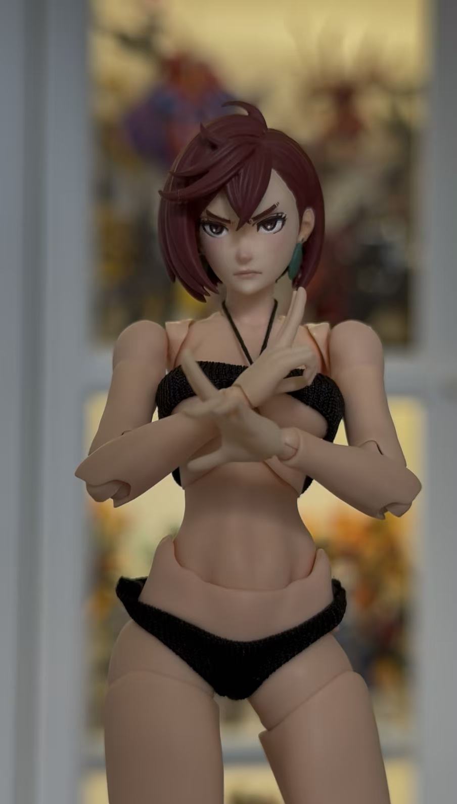 Custom 1/12 Action Figure Dandadan Momo Head Sculpt for Romankey Female Body