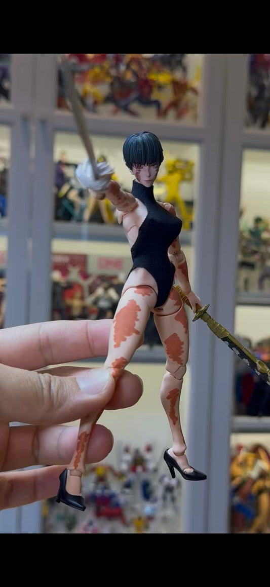 Custom 1/12 Action Figure Jujutsu Kaisen Zenin Maki (Whole Figure Include Accesories)