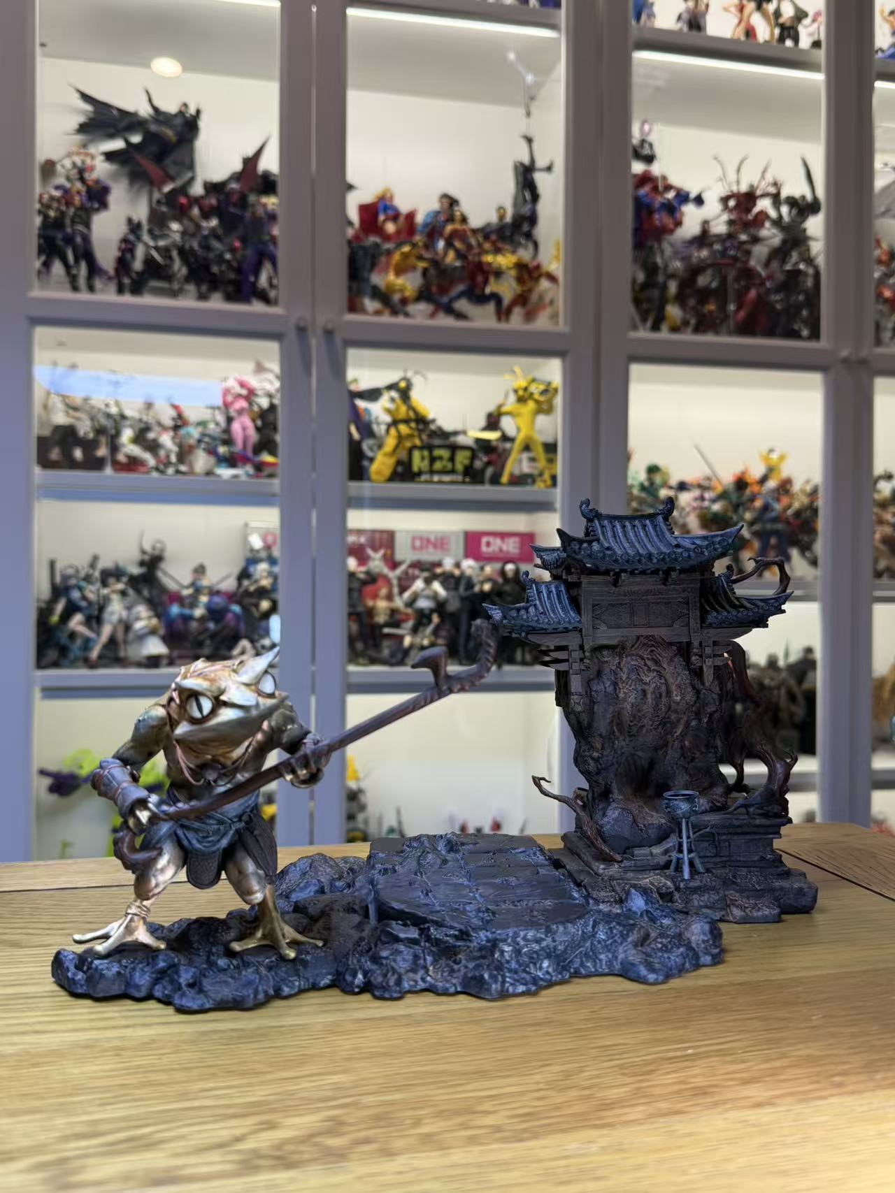 Custom Hand Made 1/12 Black Myth Wukong Webbed Hollow Temple Diorama