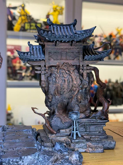 Custom Hand Made 1/12 Black Myth Wukong Webbed Hollow Temple Diorama