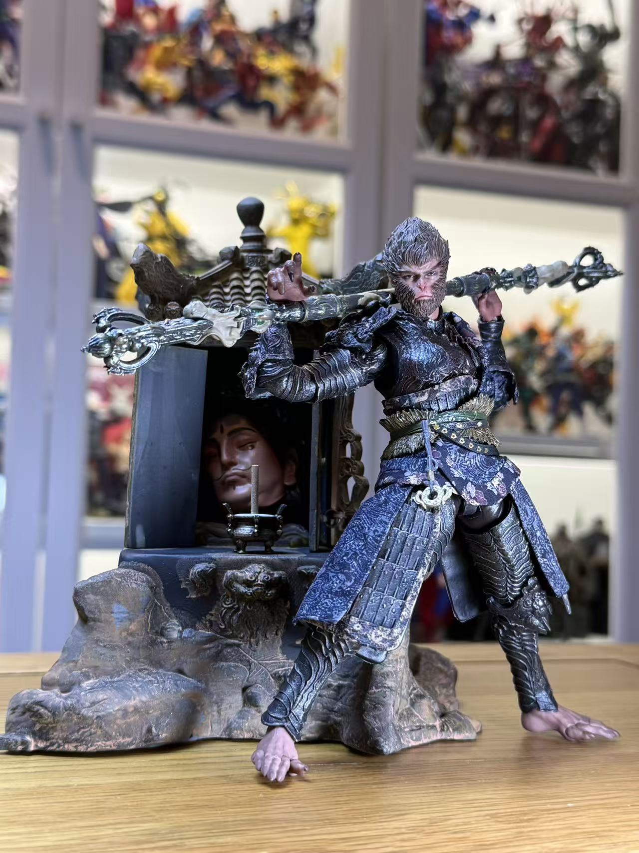 Custom Hand Made 1/12 Black Myth Wukong Yellow Wind Temple Diorama