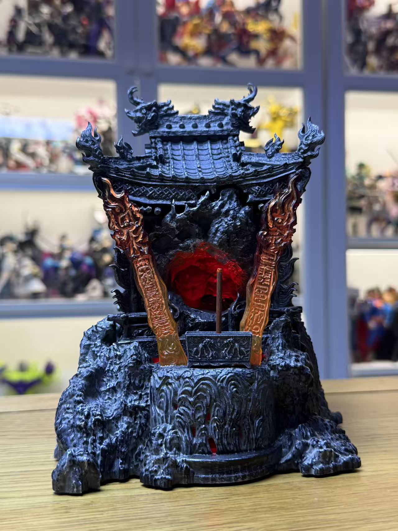 Custom Hand Made 1/12 Black Myth Wukong Flame Mountain Temple Diorama