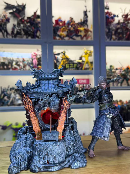 Custom Hand Made 1/12 Black Myth Wukong Flame Mountain Temple Diorama