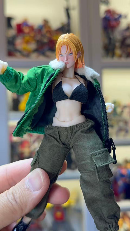 Custom 1/12 Action Figure Street Fighter Cammy head Sclupt (Figure not included)