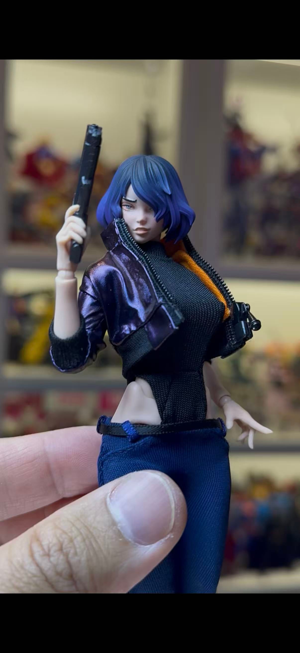Custom 1/12 Action Figure Ghost in the Shell Motoko Kusanagi Clothing For Romankey (Figure Not included)