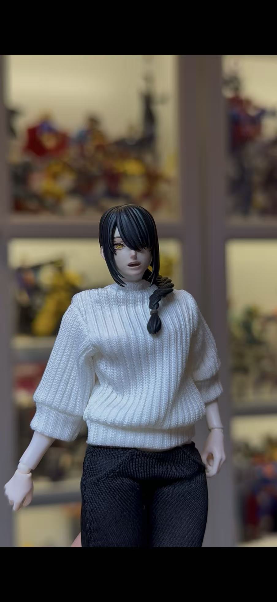 Custom 1/12 Action Figure Chainsawman Nayuta head Sclupt (Figure not included)