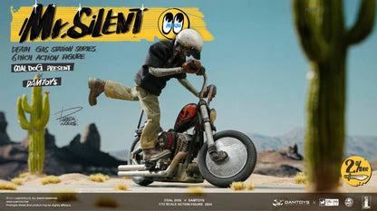 (Pre-Order) Death Gas Station Mr. Silent (Deluxe Edition) 1/12 Scale Action Figure with Motorcycle