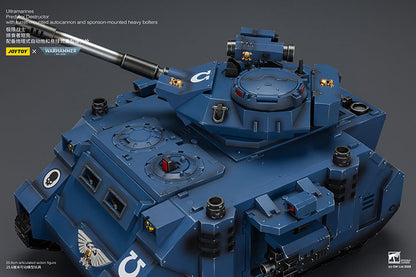 (Pre-Order) Warhammer 40k Ultramarines Predator Destructor with turret-mounted autocannon and sponson-mounted heavy bolters