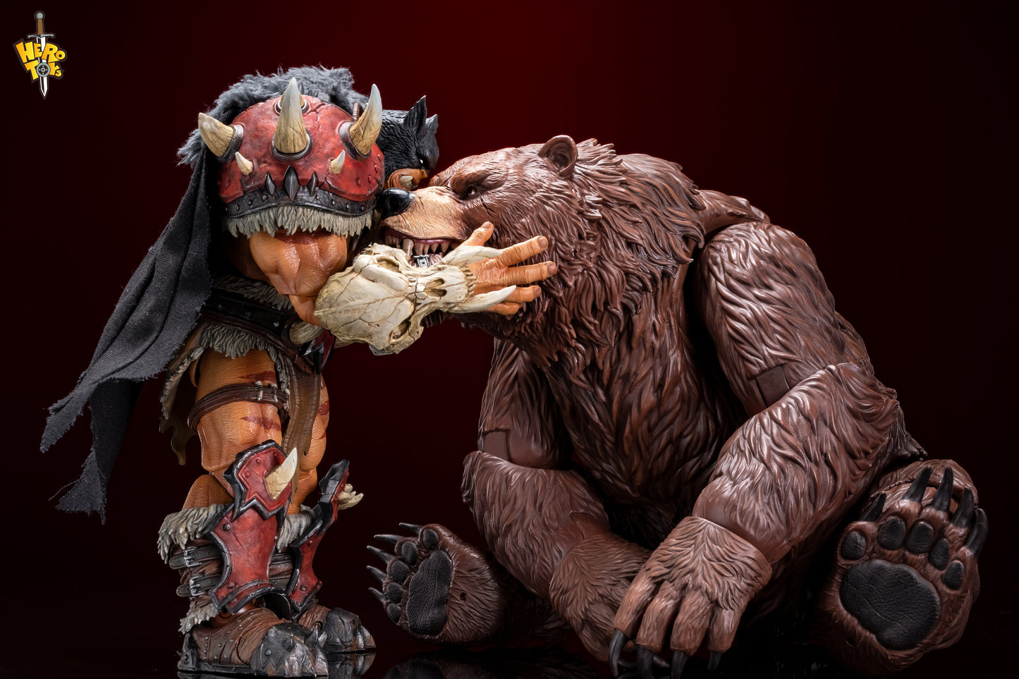 (Pre-Order) Hero Toys 1/10 Tribal Hunter Orc tracker and war bear action figure