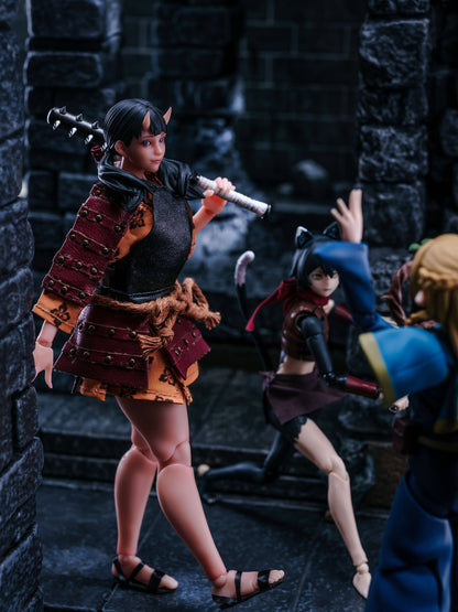 Custom 1/12 Clothing for Delicious in Dungeon Inutade on Cowl Product Oni Girl