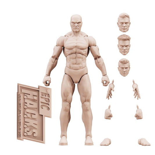 (Pre-Order) BFS Epic H.A.C.K.S. Blanks Champagne Beige Male 1/12 Scale Action Figure