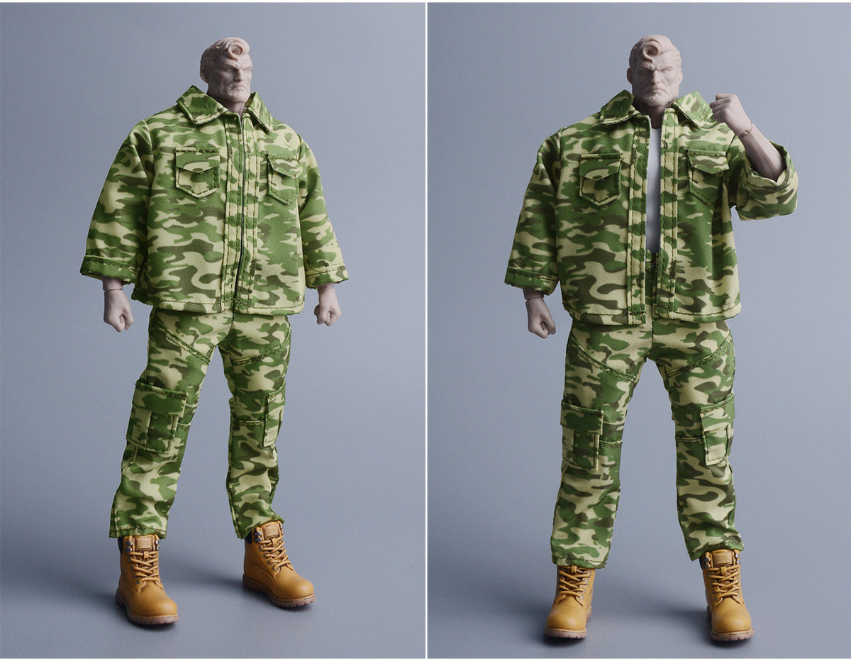 Custom 1/12 Clothing Accessories Military Uniform for 1/12 Scale Strong Body
