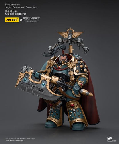 Warhammer 40k Sons of Horus Legion Praetor with Power Axe 1/18 Scale Action Figure (In Stock)